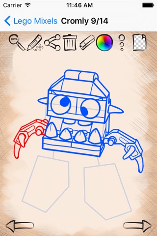 Draw And Paint Lego Mixels Edition screenshot 3