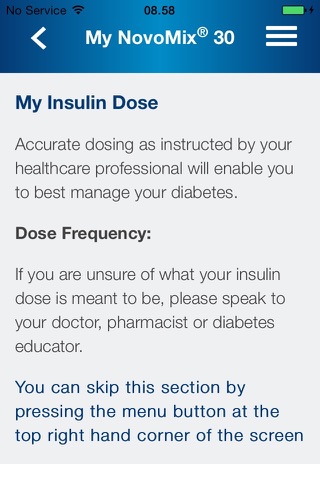 NovoMix® 30 My Guide screenshot 3