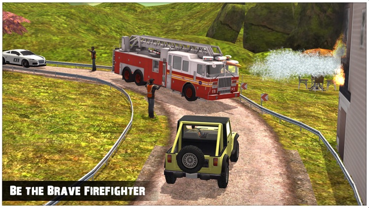Emergency Rescue Operations - Fire Truck Driving