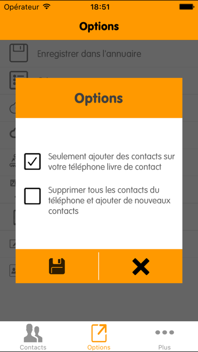 Screenshot #3 pour eContacts Lite : Phonebook Backup