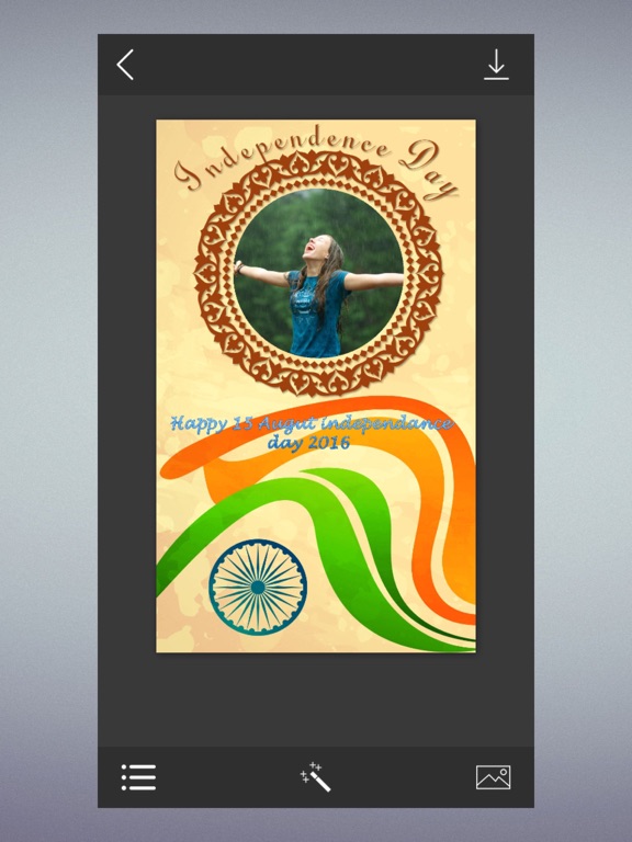 Independence day 15 August Photo Frames iPad screenshot 4 - Photo & Video app