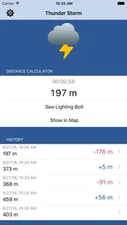 thunder storm - distance from lightning iphone screenshot 1