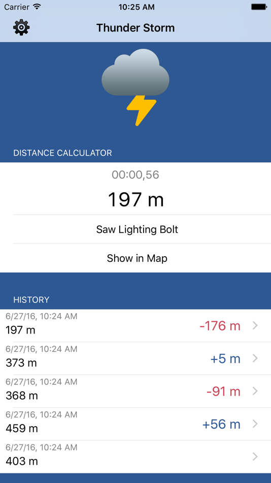 Thunder Storm - Distance from Lightning - 2.0.1 - (iOS)