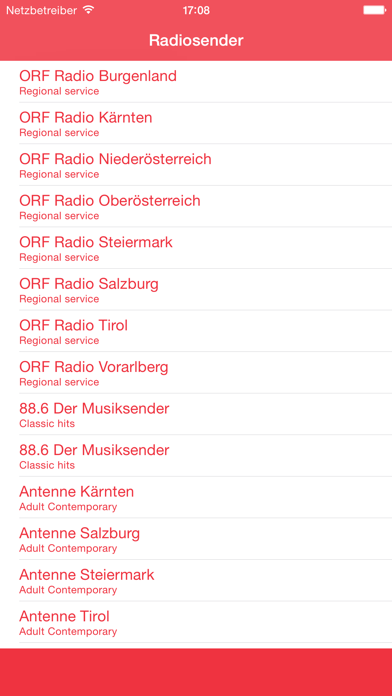 Screenshot #1 pour Radio Österreich FM - Live online Musik Radiosender hören und Nachrichten Stream von österreichische Antenne