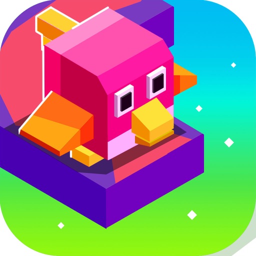 Pixelate Cubic Hoppy Bird - Fly Cute Little Bird Fly ! iOS App