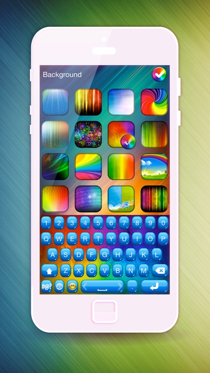 Rainbow Keyboard Skins for iPhone – Custom Keys + Color.ful Themes + Fancy Fonts screenshot-3