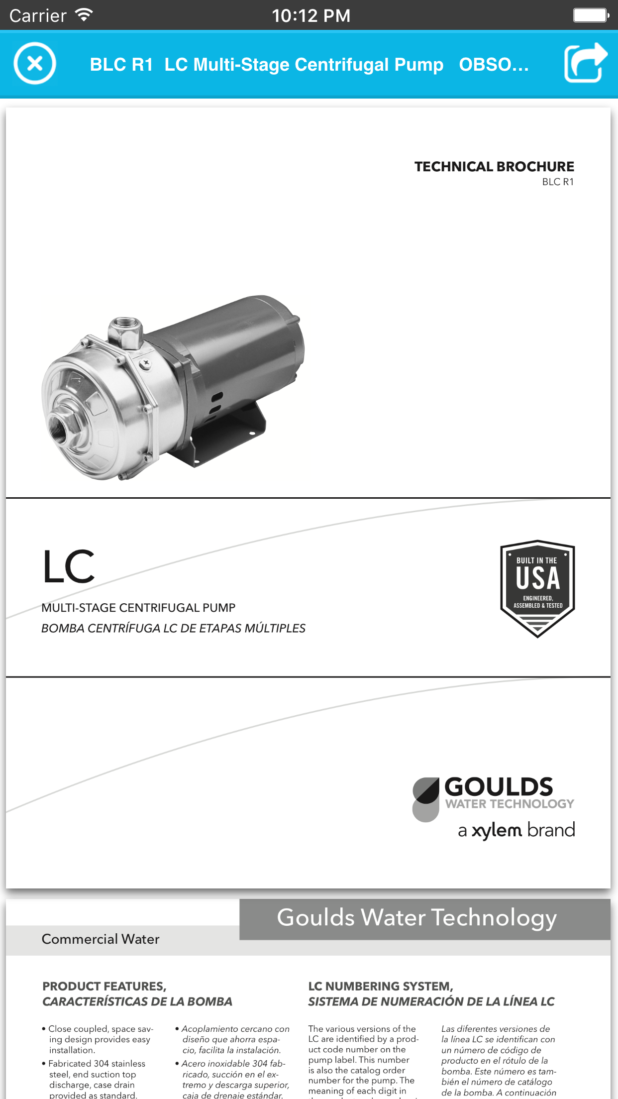 Goulds Water Technology Catalog