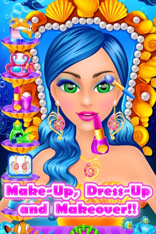 Mermaid Beauty Salon - Makeup & Makeover Kids Gameのおすすめ画像3