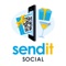 SendIt Social is an app for sending real items to friends through a mobile or web app, currently through Facebook