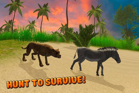 Wild Cheetah Survival Simulator 3D screenshot 2