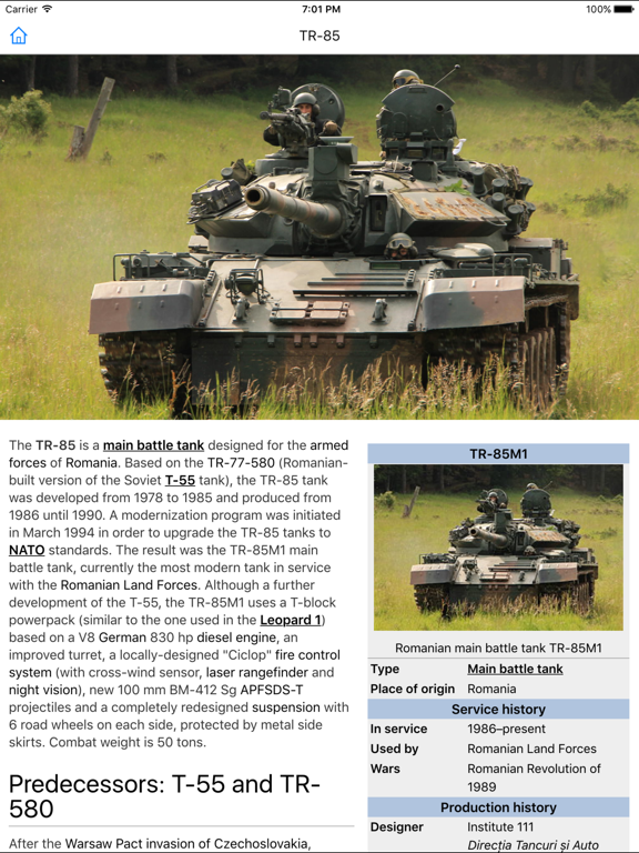 CHI Encyclopedia of Tanks iPad screenshot 5 - Education app