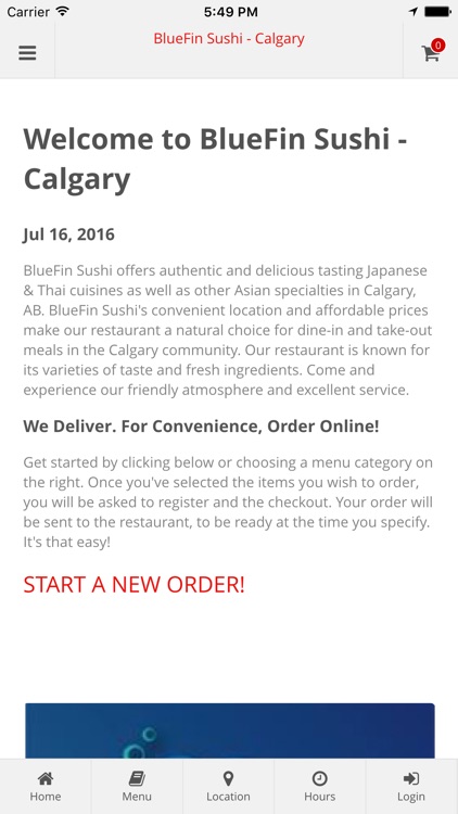 BlueFin Sushi - Calgary Online Ordering