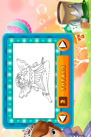 Cute Princess Coloring Book - All In 1 Fairy Tail Draw, Paint And Color Games HD For Good Kid screenshot 2
