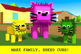 Game screenshot Cube Lion Survival Simulator Free apk