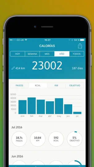 Captura de pantalla de Contador De Pasos / Calorías en iPhone 4