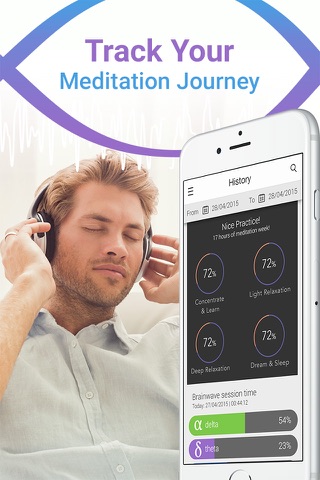 Meditation music and relaxing sounds by MindMetro screenshot 4