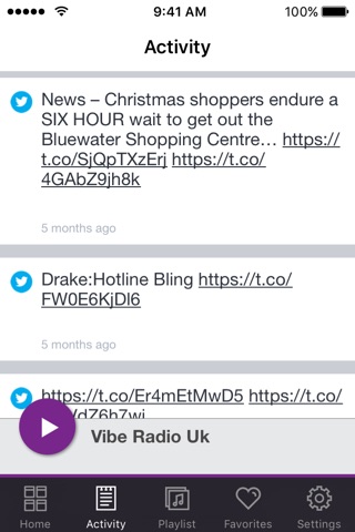 Скриншот из Vibe Radio Uk