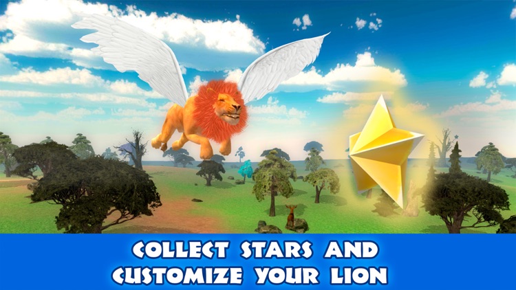 Wild Flying Lion Simulator 3D screenshot-3