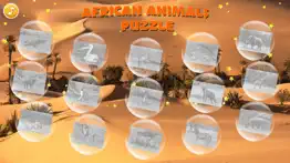 african animals puzzle iphone screenshot 1