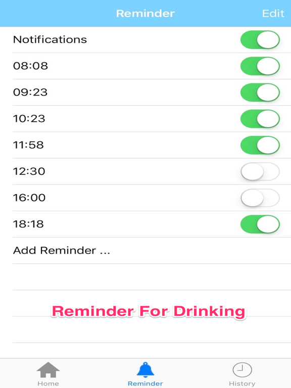 Drink Water Reminder - Tracking Daily Water Intake iPad screenshot 2 - Utilities app
