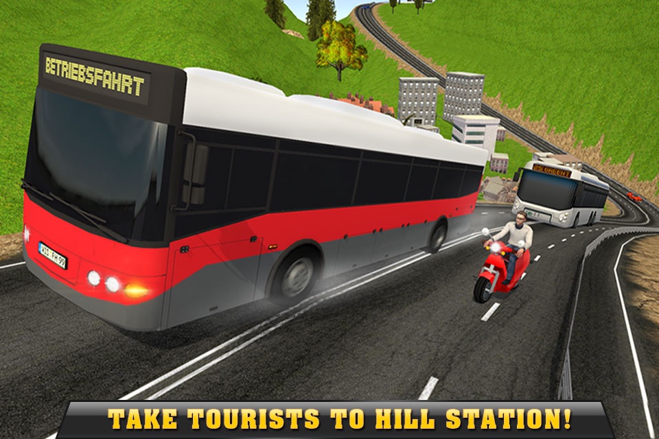 Real Off-Road Hill Tourist Bus Driver Simulator 3D screenshot 3
