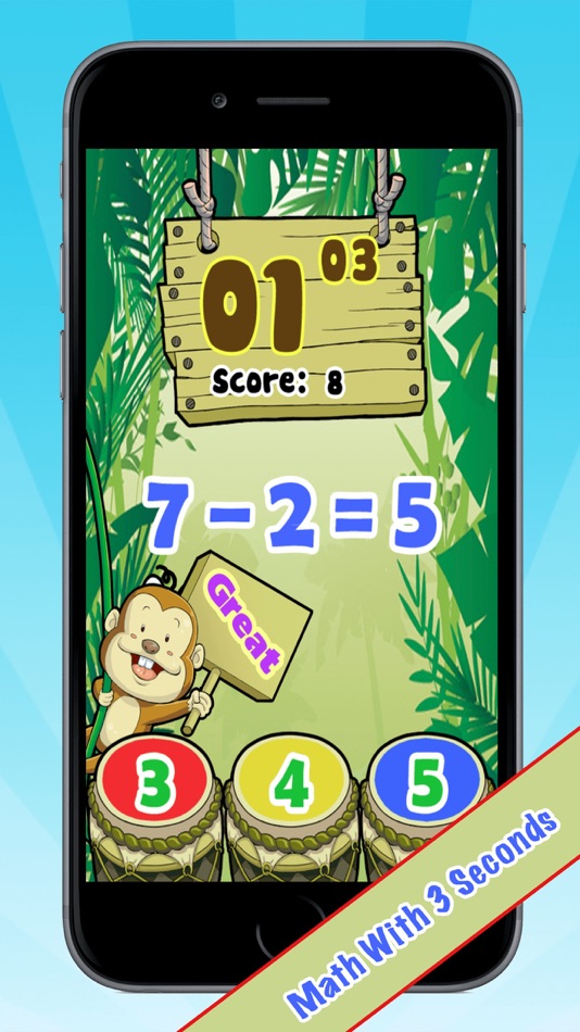 #3. Math 2s - Math with 2 seconds (iOS) By: TIEN BAO NGUYEN