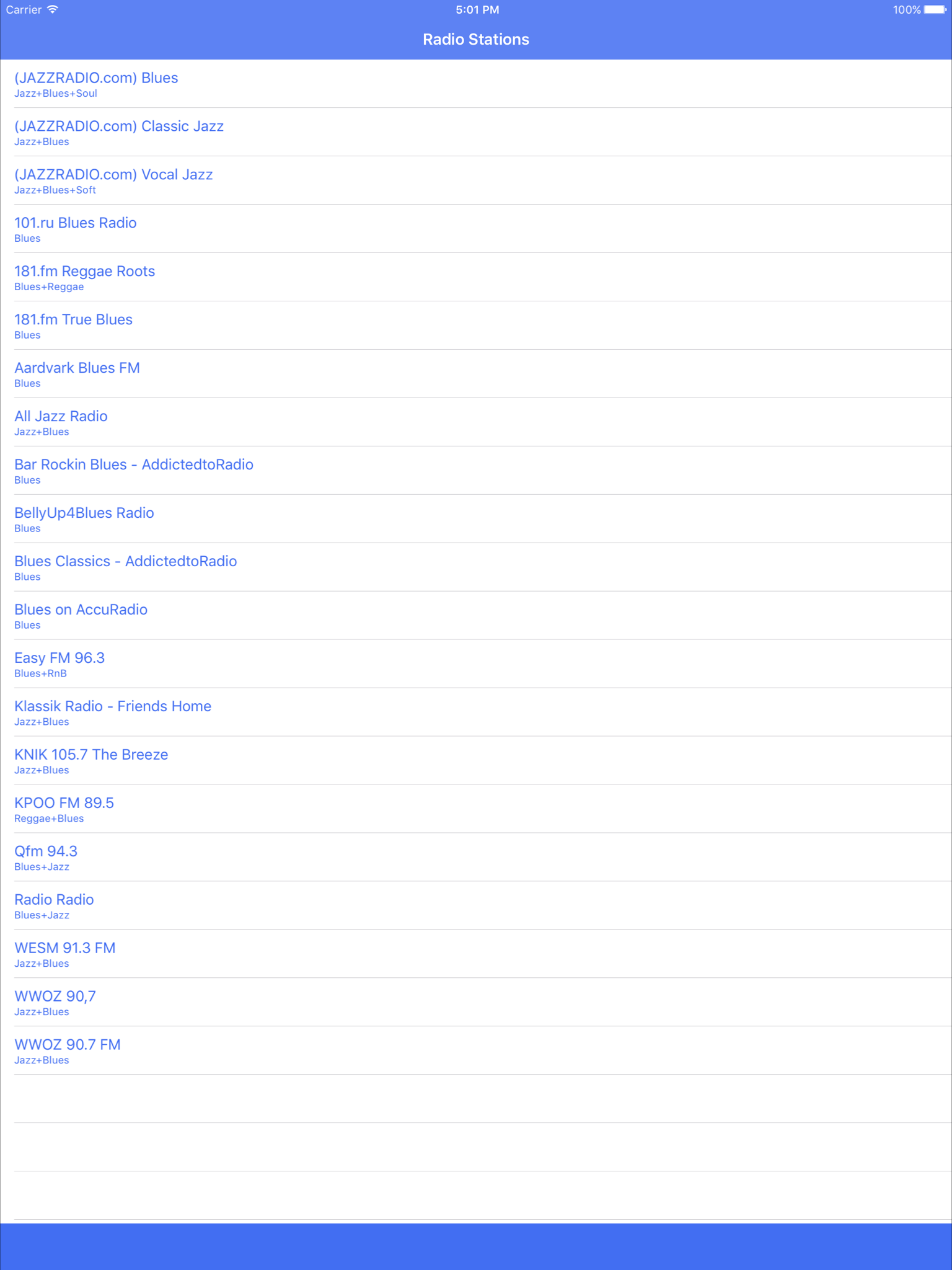 Radio Channel Blues FM Online Streaming screenshot 3