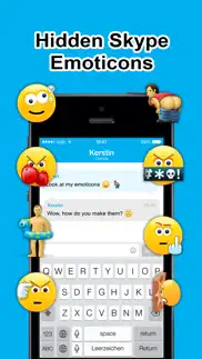 secret smileys for skype - hidden emoticons for skype chat - emoji iphone screenshot 1