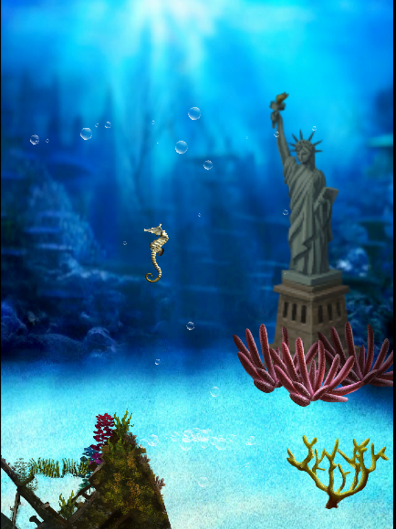 水槽がつくれる！タツノオトシゴ育成ゲーム iPad screenshot