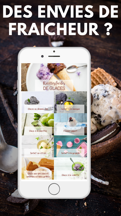 Screenshot #1 pour Glace 2016 - Vos recettes de glaces pour l'été