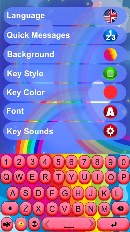 Rainbow Color Keyboard – Design and Customize Fashionable Look screenshot-4