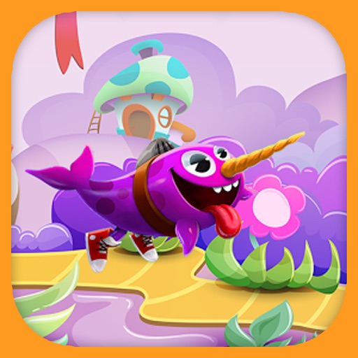 Super Sky Scooter Whale Run Icon