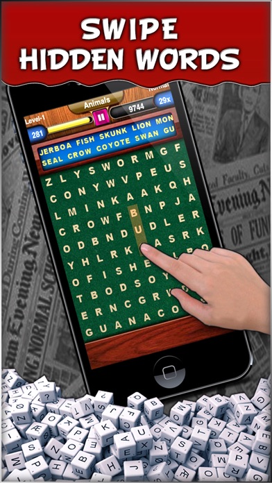 Word Swipe Free : Word Search screenshot 1