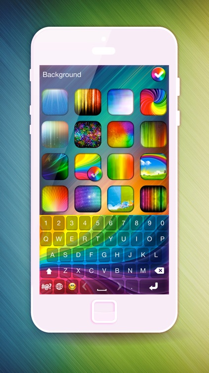 Rainbow Keyboard Skins for iPhone – Custom Keys + Color.ful Themes + Fancy Fonts