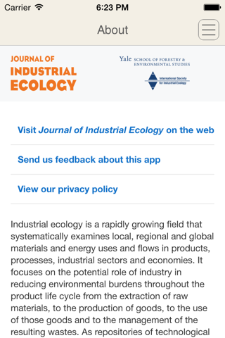 Journal of Industrial Ecology screenshot 2