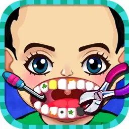 Celebrity Crazy Dentist Teeth Doctor Little Office & Shave Beard Hair Salon Free Kids Games app icon