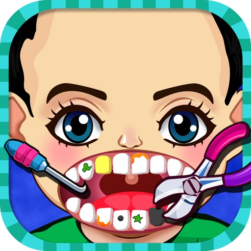 Celebrity Crazy Dentist Teeth Doctor Little Office & Shave Beard Hair Salon Free Kids Games icon