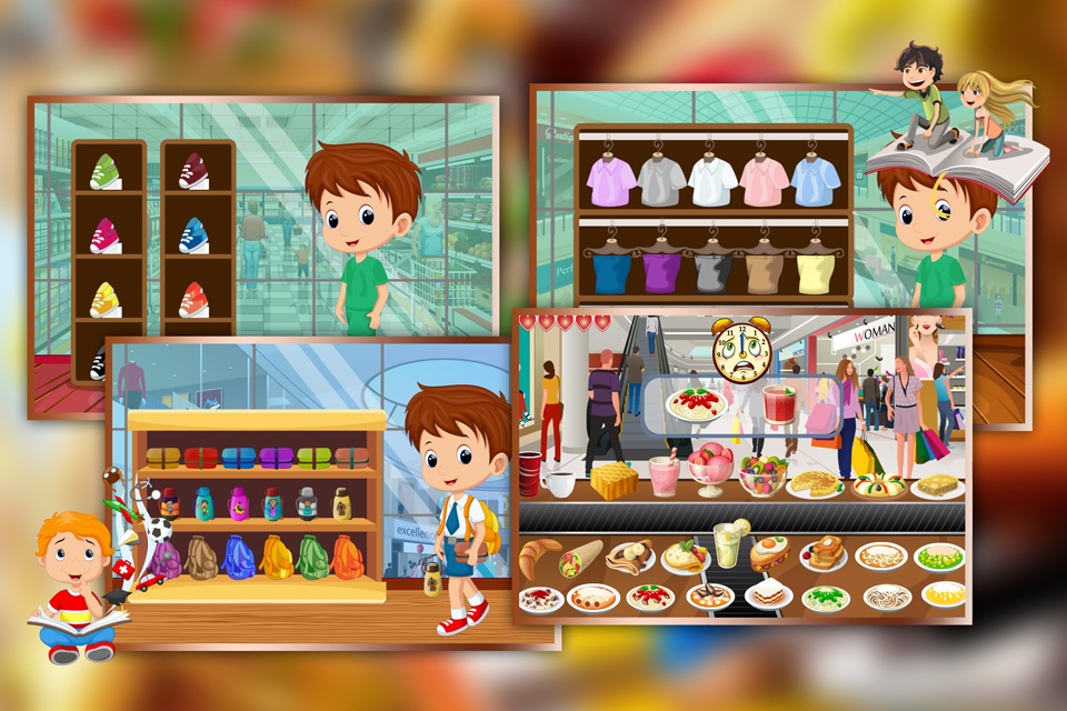 Supermarket Boy School Shopping - Learn to buy uniform, lunchbox & shoes in crazy Super market screenshot 2
