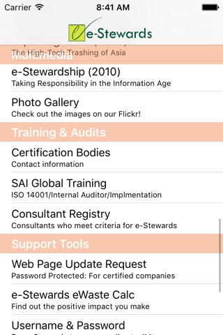 e-Stewards screenshot 2