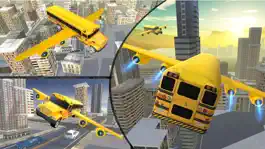 Game screenshot Flying School bus simulator 3D free - school kids mod apk