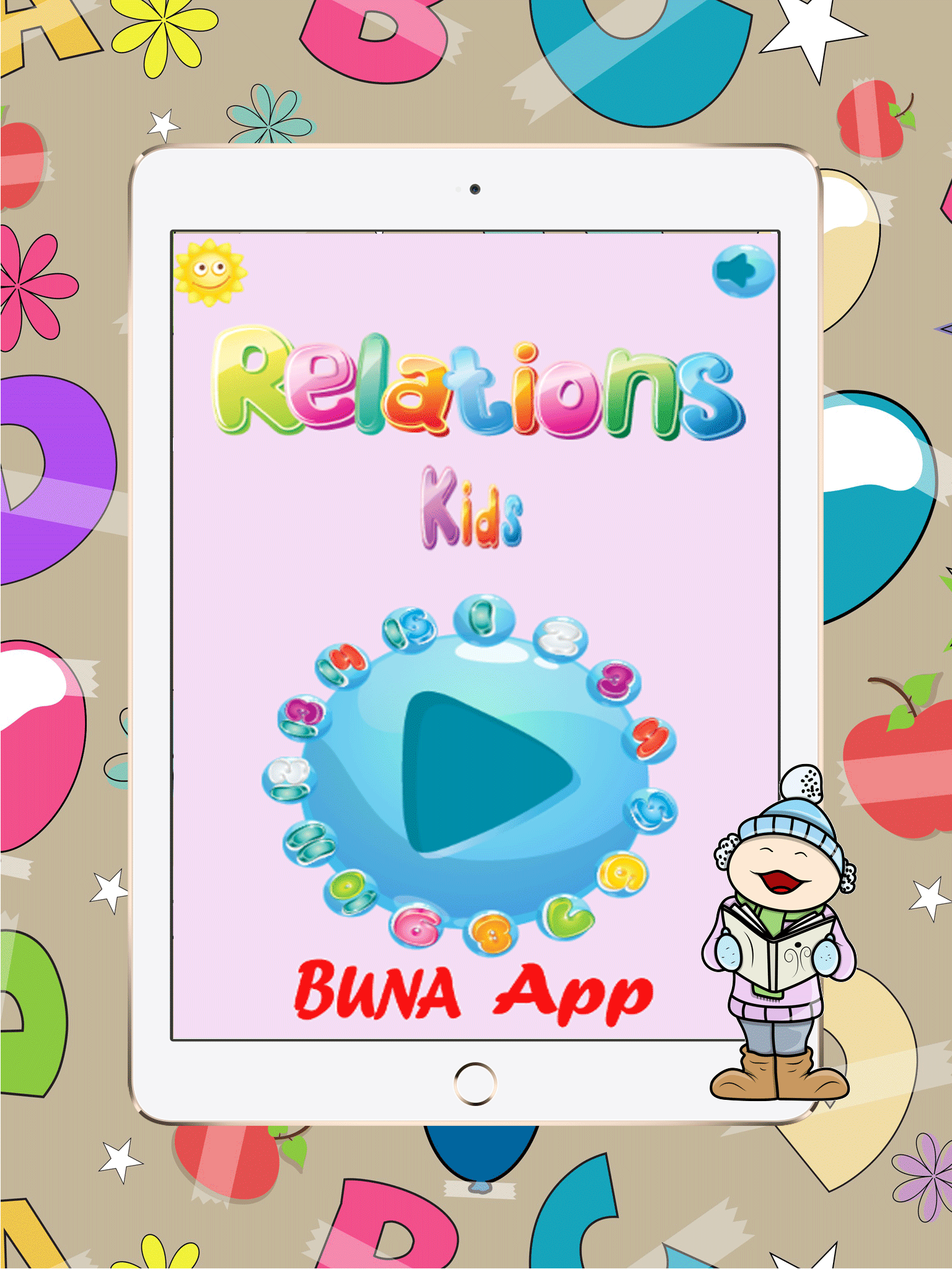 Fruits Vocabulary Relation : Preschool & Kindergarten Early Learning Games alphabet match free screenshot 5