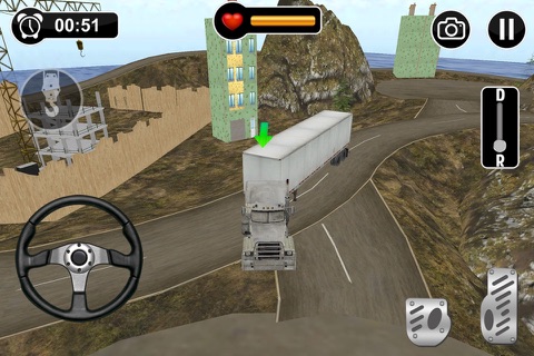 Cargo Truck Parking n Driving on Road of Bones screenshot 3