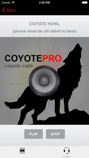 real coyote hunting calls - coyote calls and coyote sounds for hunting (ad free) bluetooth compatible iphone screenshot 1