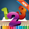 123 Libro de colorear para niños de 1-10: juegos gratis para aprender a escribir los números y palabras en español, mientras que la coloración con cada uno para colorear icon