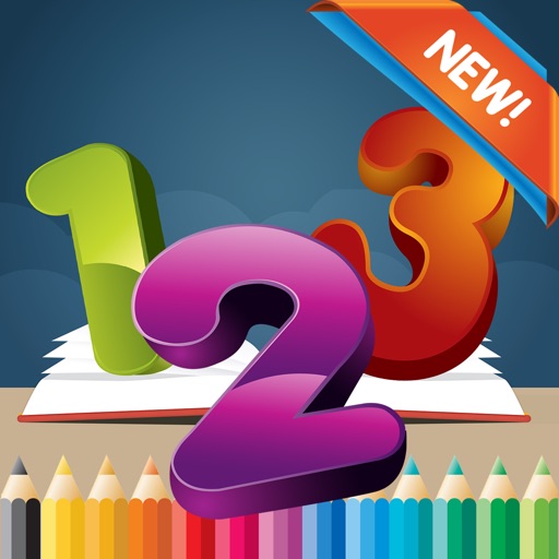 123 Coloring Book for children age 1-10: Games free for Learn to write the Spanish numbers and words while coloring with each coloring pages app icon