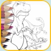 dinosaur world coloring - Discovery & dinosaurs Park Colorings Books free game and for kids dino zoo stars page