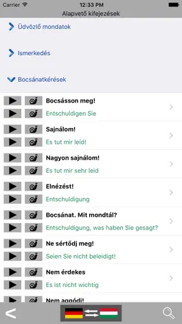Game screenshot German / Hungarian Talking Phrasebook Translator Dictionary - Multiphrasebook apk