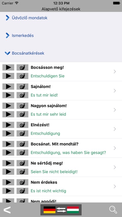 German / Hungarian Talking Phrasebook Translator Dictionary - Multiphrasebook
