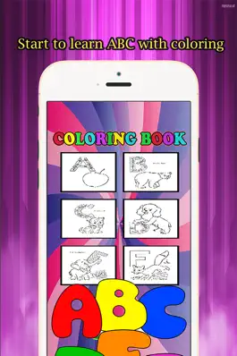 Game screenshot ABC Coloring Book for kids age 1-6 :Cute alphabets apk