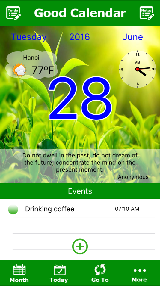 Good Calendar Free- Beautiful Calendar, To-do List, Weather, Notes Locker - 2.0 - (iOS)